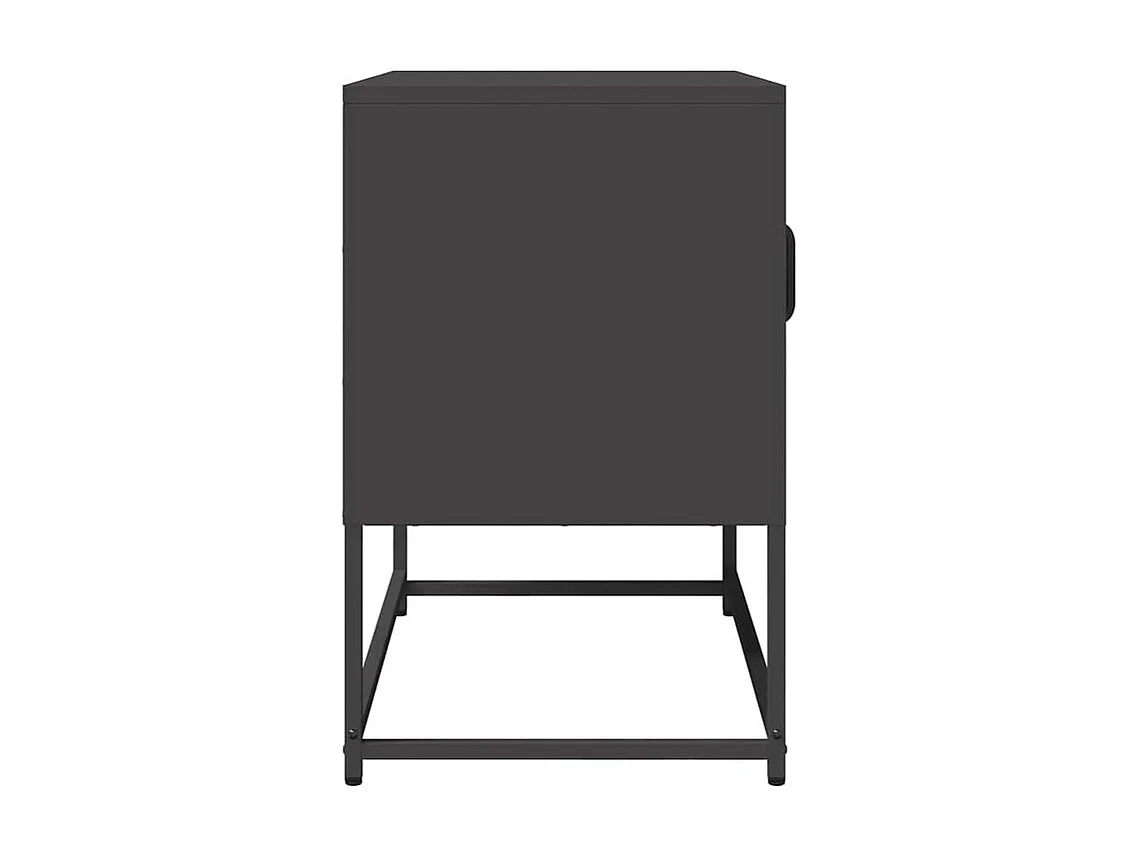 Meuble TV noir 68x39x60,5 acier laminé à froid