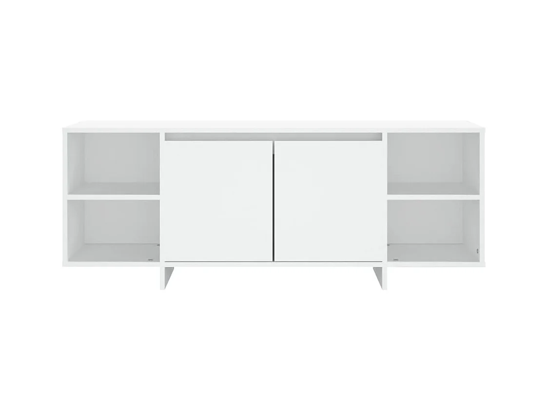 Meuble TV Blanc 130x35x50
