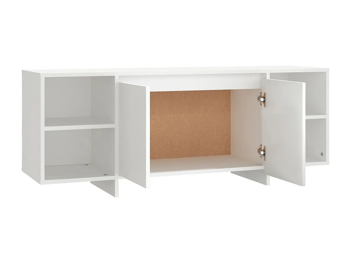 Meuble TV Blanc 130x35x50