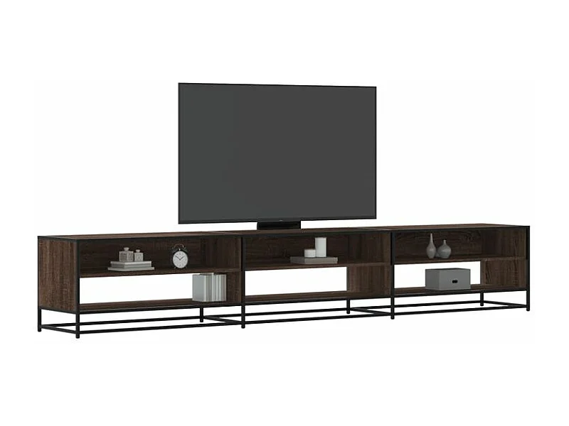 Meuble TV chêne marron 270x40x46 bois d'ingénierie