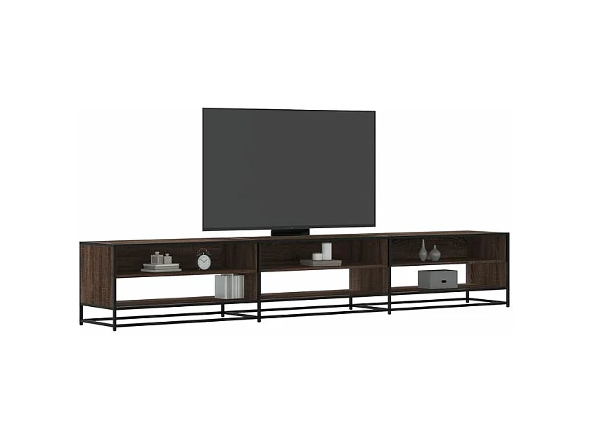 Meuble TV chêne marron 270x40x46 bois d'ingénierie