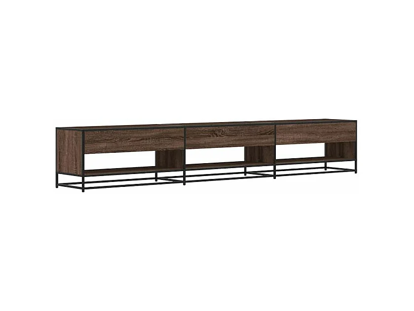 Meuble TV chêne marron 270x40x46 bois d'ingénierie