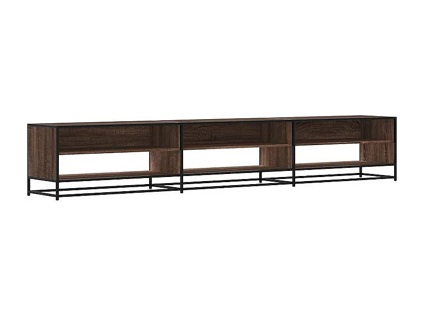 Meuble TV chêne marron 270x40x46 bois d'ingénierie