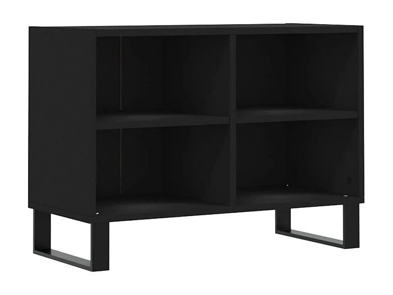 Meuble TV noir 69,5 x 30x50 bois d'ingénierie