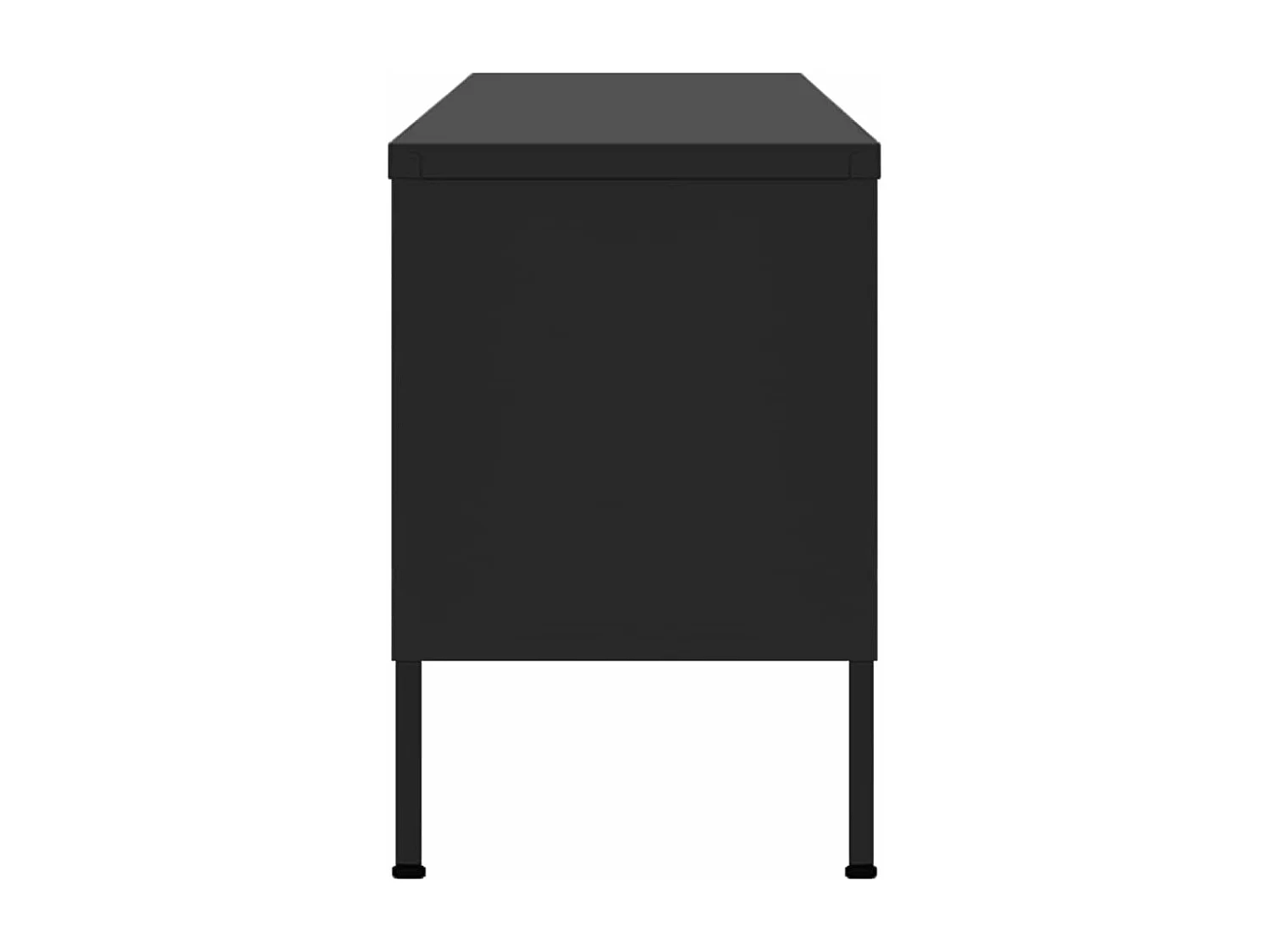 Meuble TV Noir 105x35x50 Acier 2