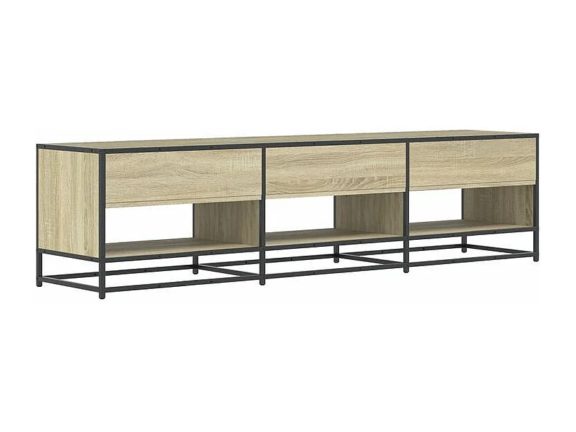 Meuble TV chêne sonoma 180x40x46 bois d'ingénierie