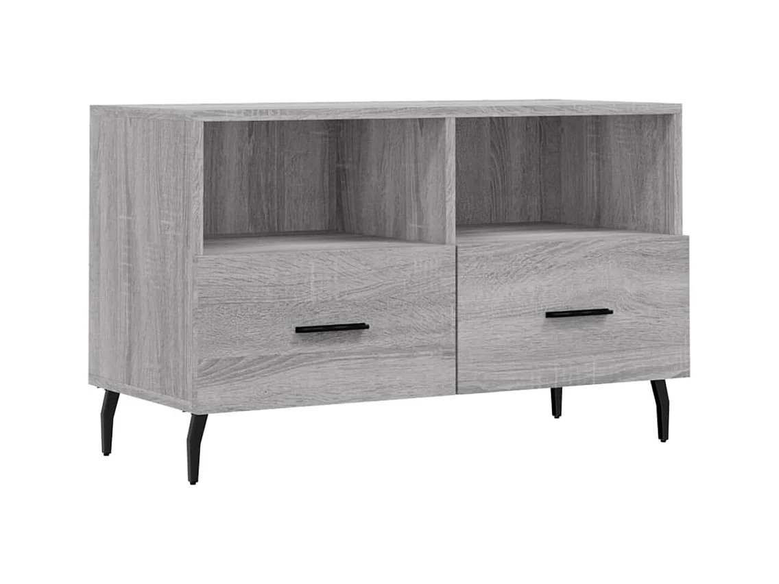Meuble TV Sonoma gris 80x36x50 Bois d'ingénierie