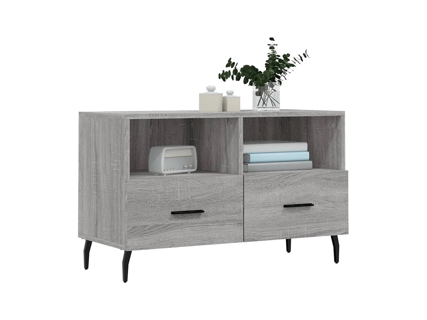 Meuble TV Sonoma gris 80x36x50 Bois d'ingénierie