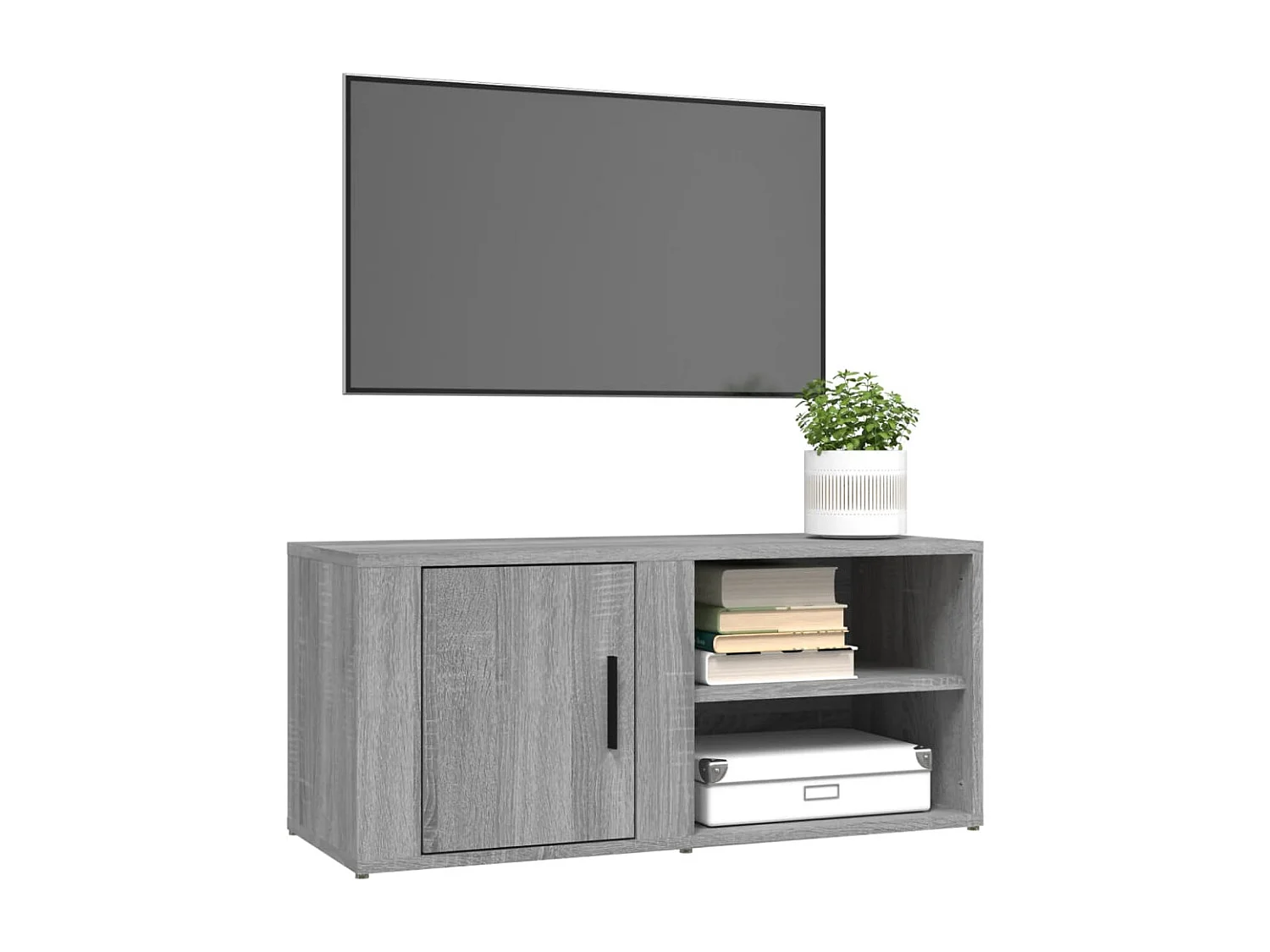 Meuble TV Sonoma gris 80x31,5x36 Bois d'ingénierie