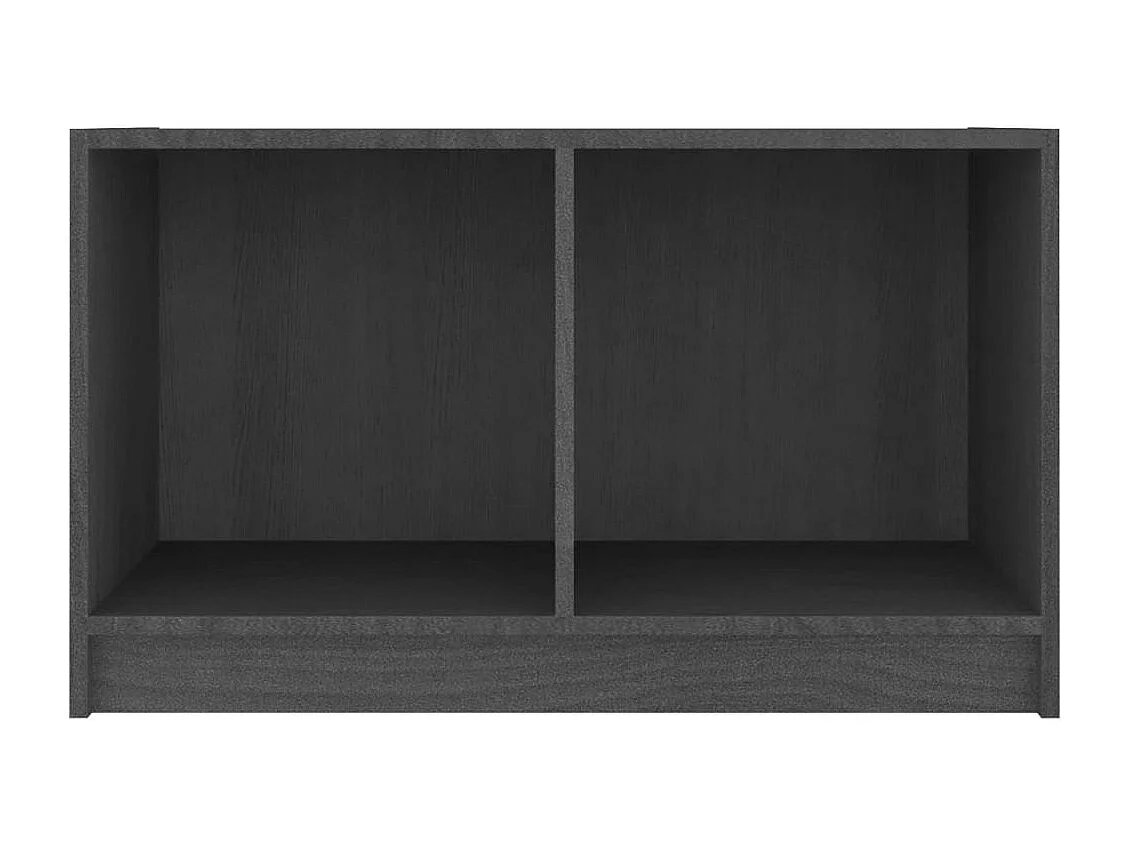 Meuble TV Gris 70x33x42 Bois de pin massif