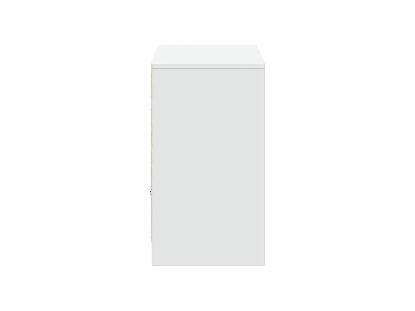 Tv-meubel met LED 91x34x61 cm bewerkt hout wit