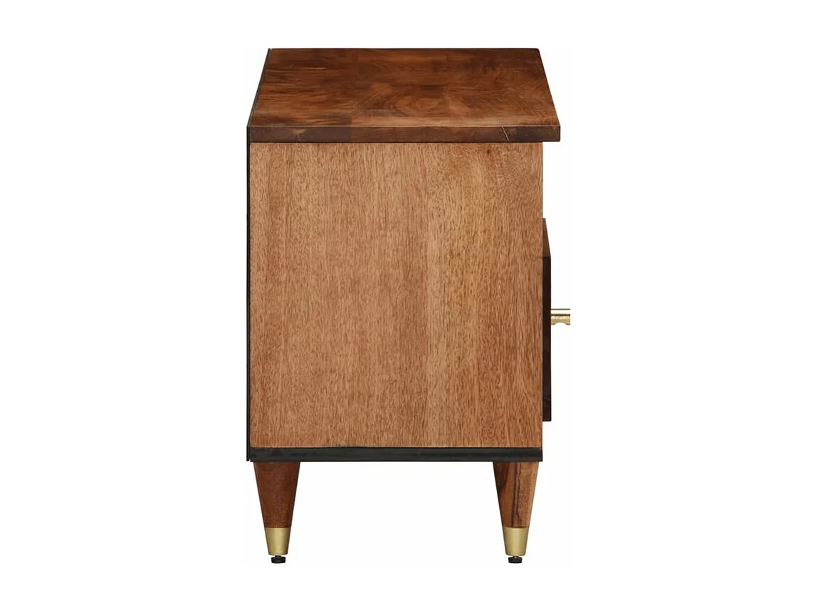 Meuble TV 100x33x46 bois massif de manguier