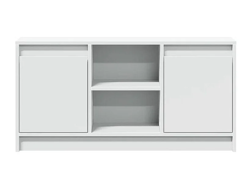 Meuble TV avec LED blanc 100x34x50 bois d'ingénierie