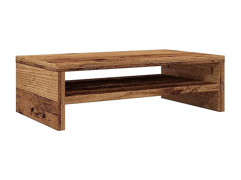 Support de moniteur vieux bois 42 x 24x13 bois d'ingénierie