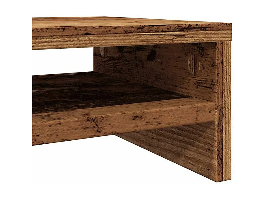 Support de moniteur vieux bois 42 x 24x13 bois d'ingénierie