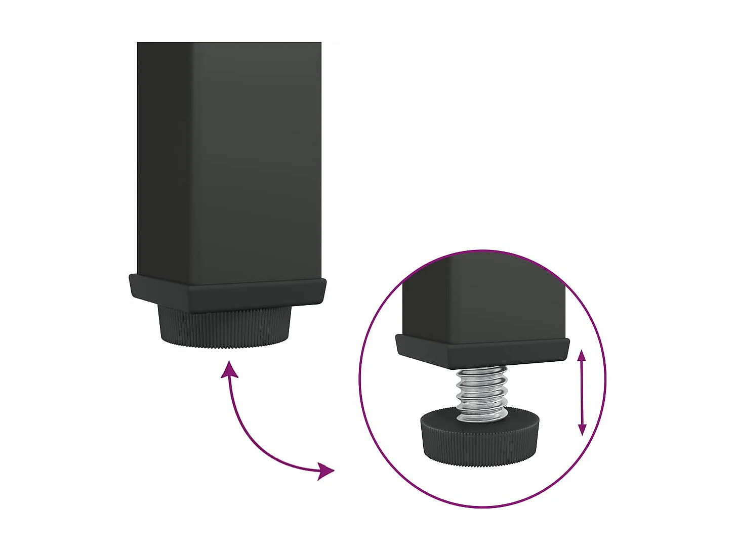 Meuble TV noir 105x35x50 verre et acier