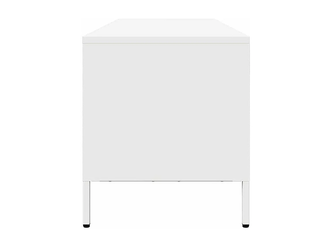 Meuble TV blanc 202x39x43,5 acier laminé à froid