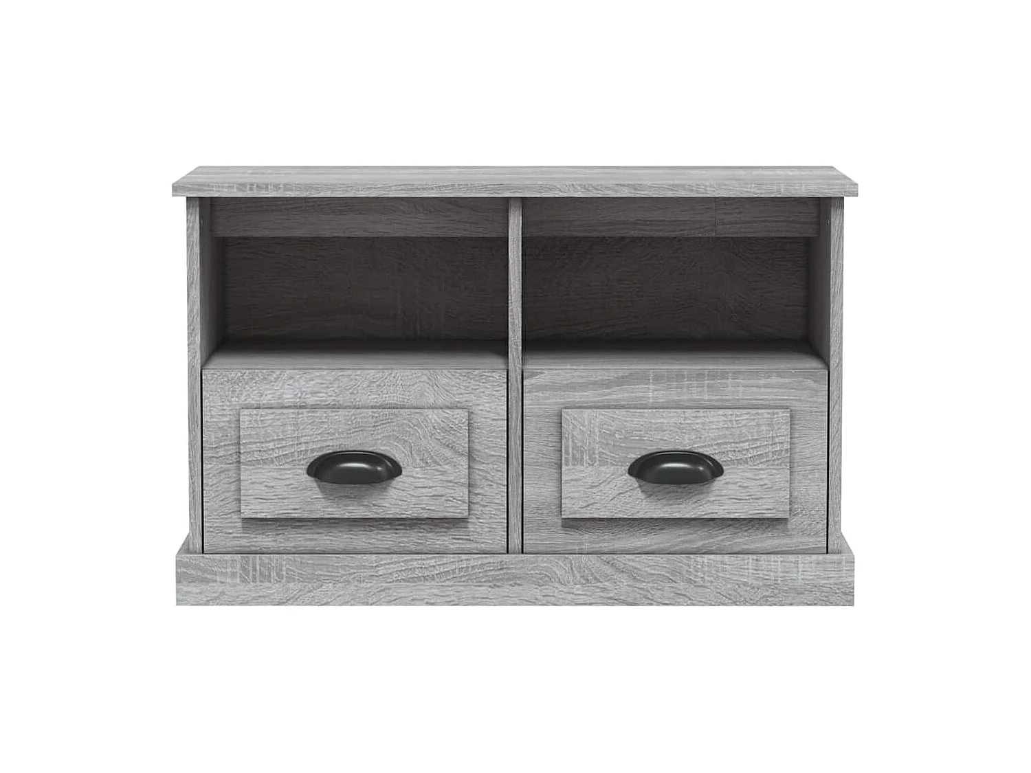 Meuble TV sonoma gris 80x35x50 bois d'ingénierie