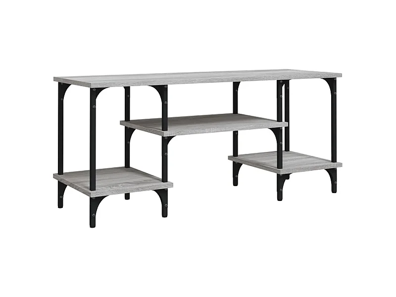 Meuble TV sonoma gris 102x35x45,5 bois d'ingénierie