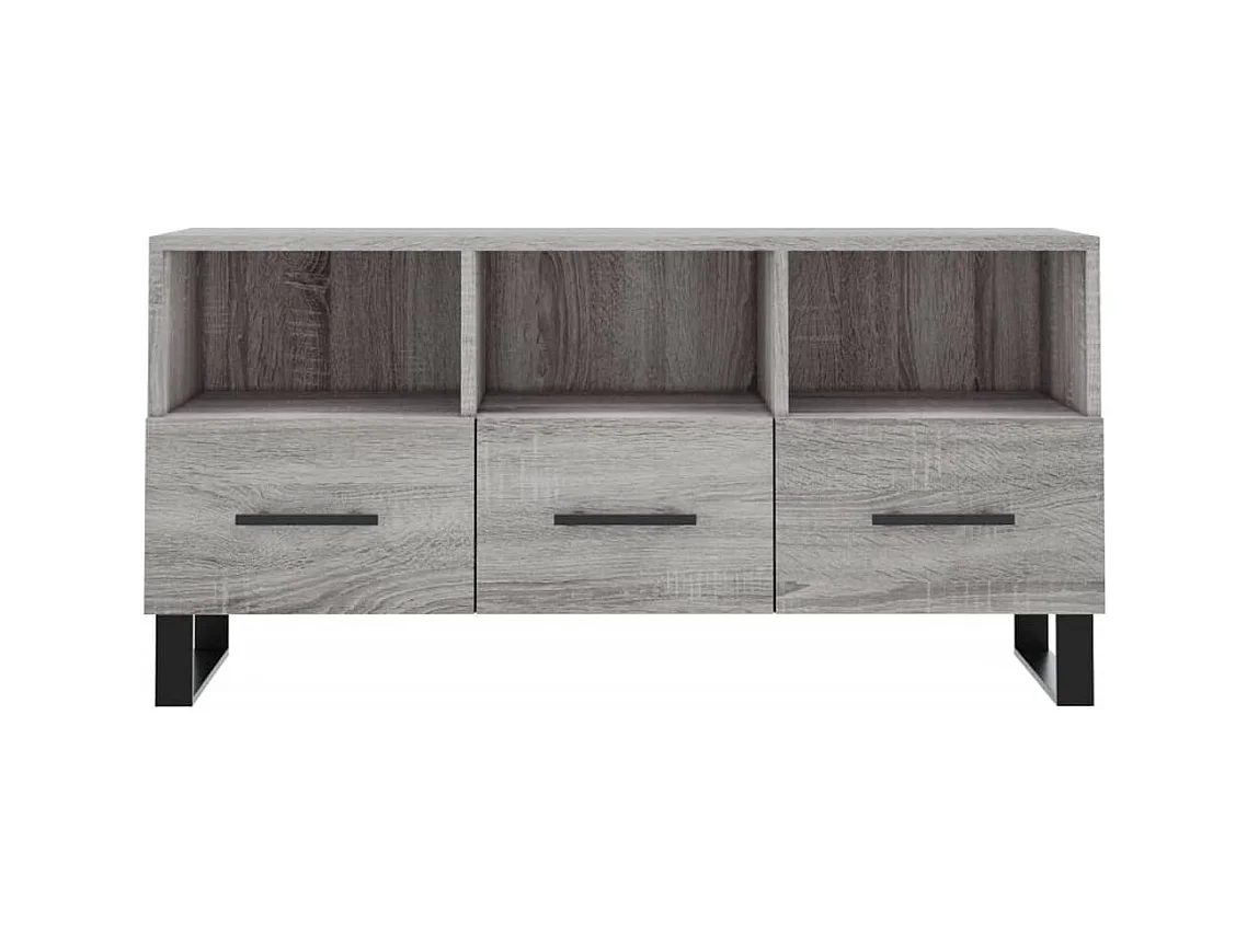 Meuble TV sonoma gris 102x36x50 bois d'ingénierie