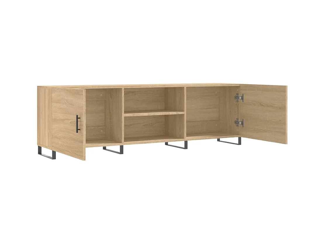 Meuble TV chêne sonoma 150x30x50 bois d'ingénierie