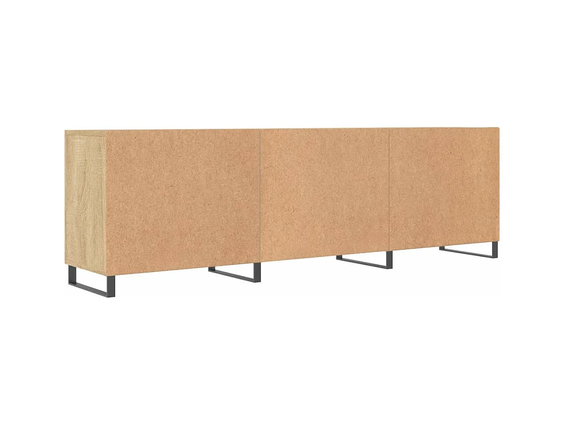 Meuble TV chêne sonoma 150x30x50 bois d'ingénierie
