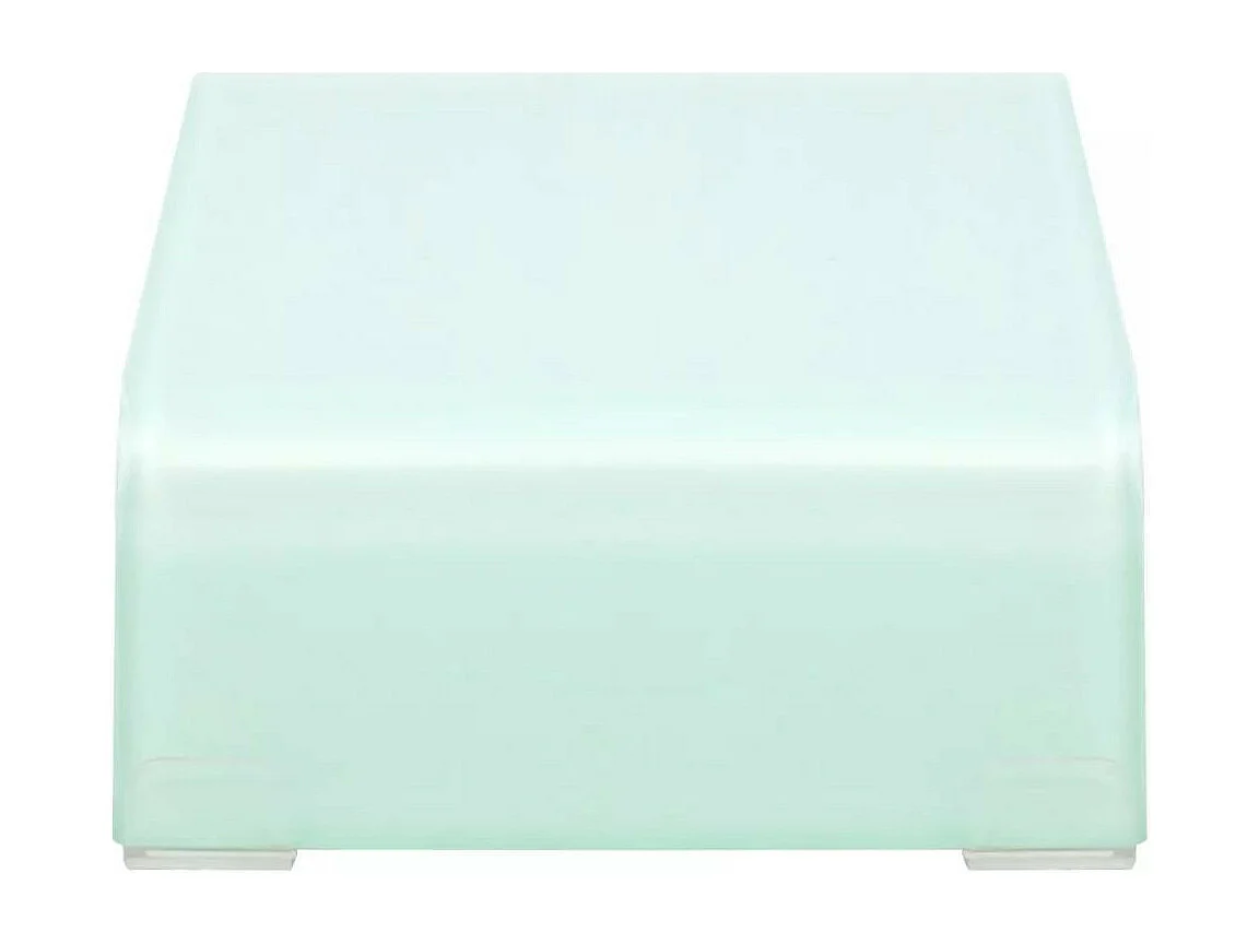 Meuble TV- Support pour moniteur 40 x 25x11 Verre Blanc