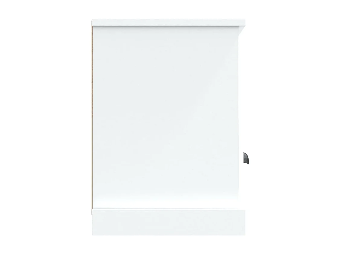 Meuble TV blanc 100x35x50 bois d'ingénierie