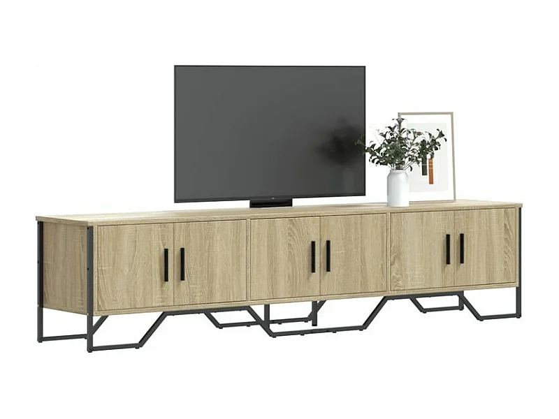 Meuble TV chêne sonoma 180x34x41 bois d'ingénierie