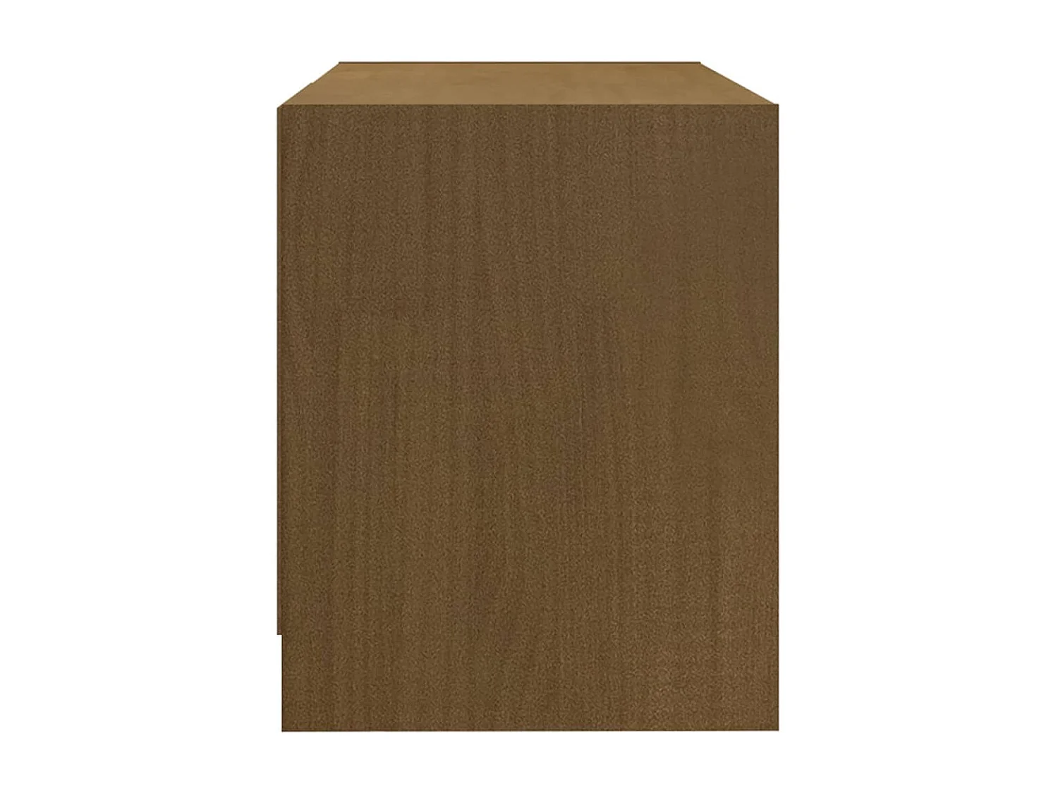 Meuble TV Marron miel 80x31x39 Bois de pin massif