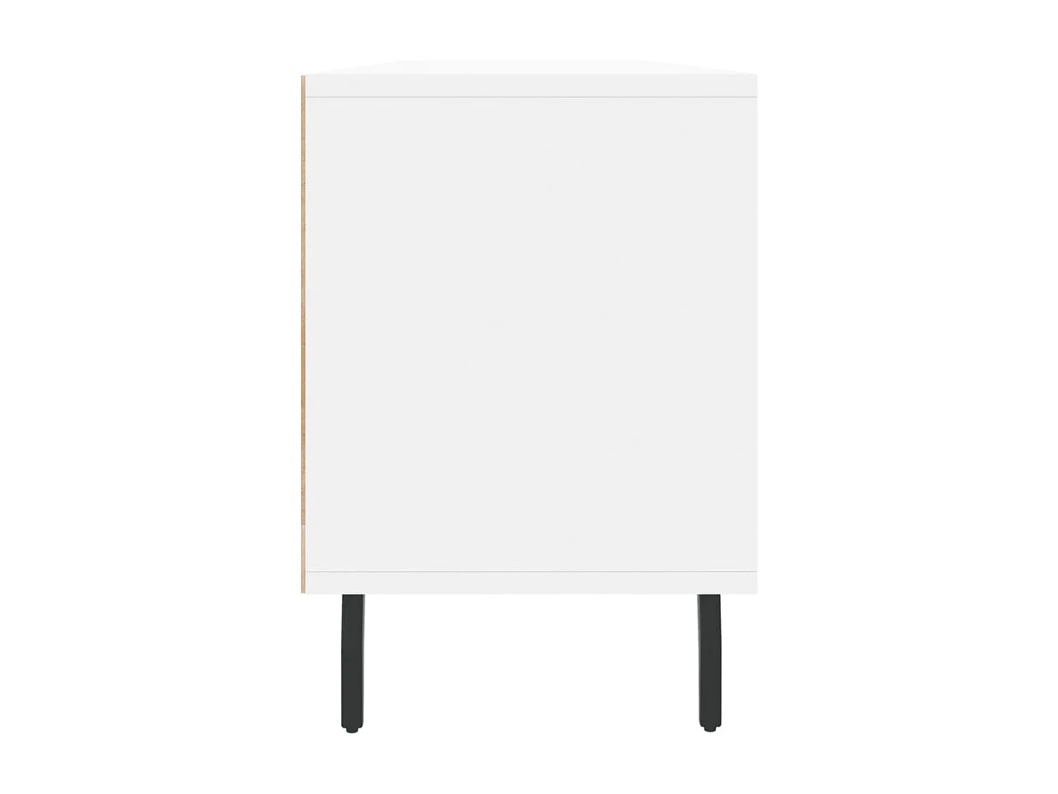 Meuble TV blanc 150x30x44,5 bois d'ingénierie