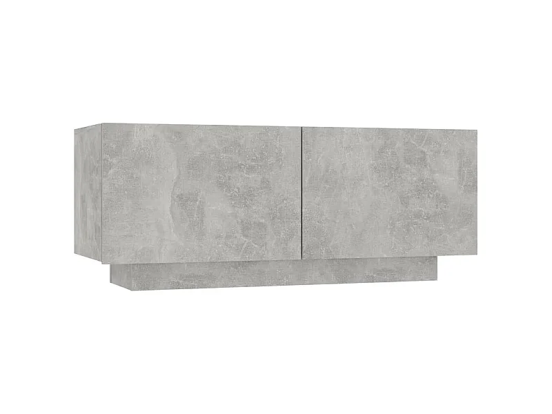 Meuble TV Gris béton 100x35x40