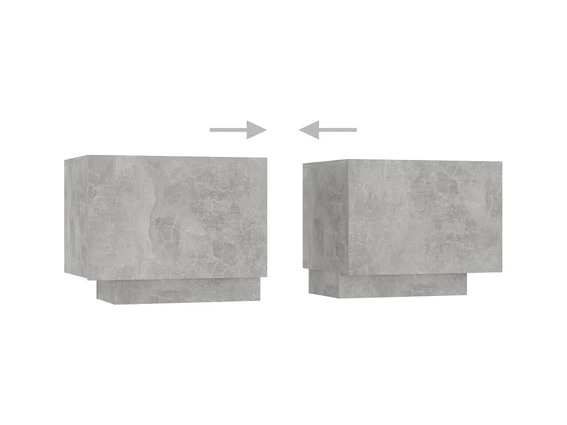 Meuble TV Gris béton 100x35x40