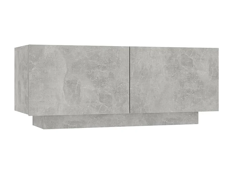Meuble TV Gris béton 100x35x40