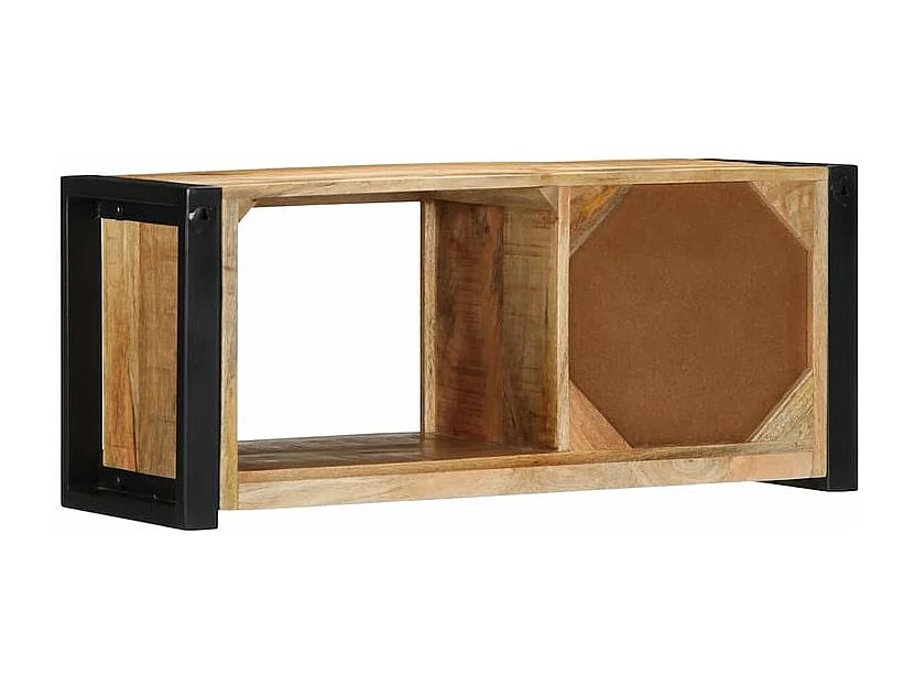 Meuble TV 80x30x35 bois massif de manguier brut