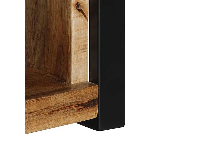 Meuble TV 80x30x35 bois massif de manguier brut