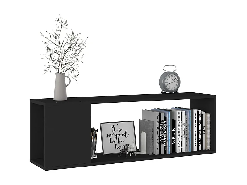 Meuble TV Noir 100x24x32