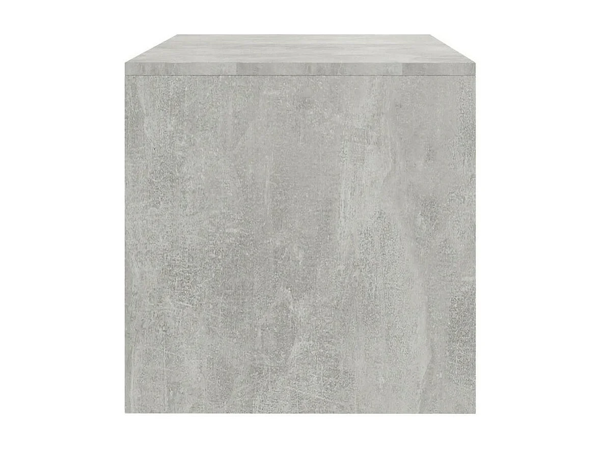 Meuble TV bois gris effet béton Thela 100cm