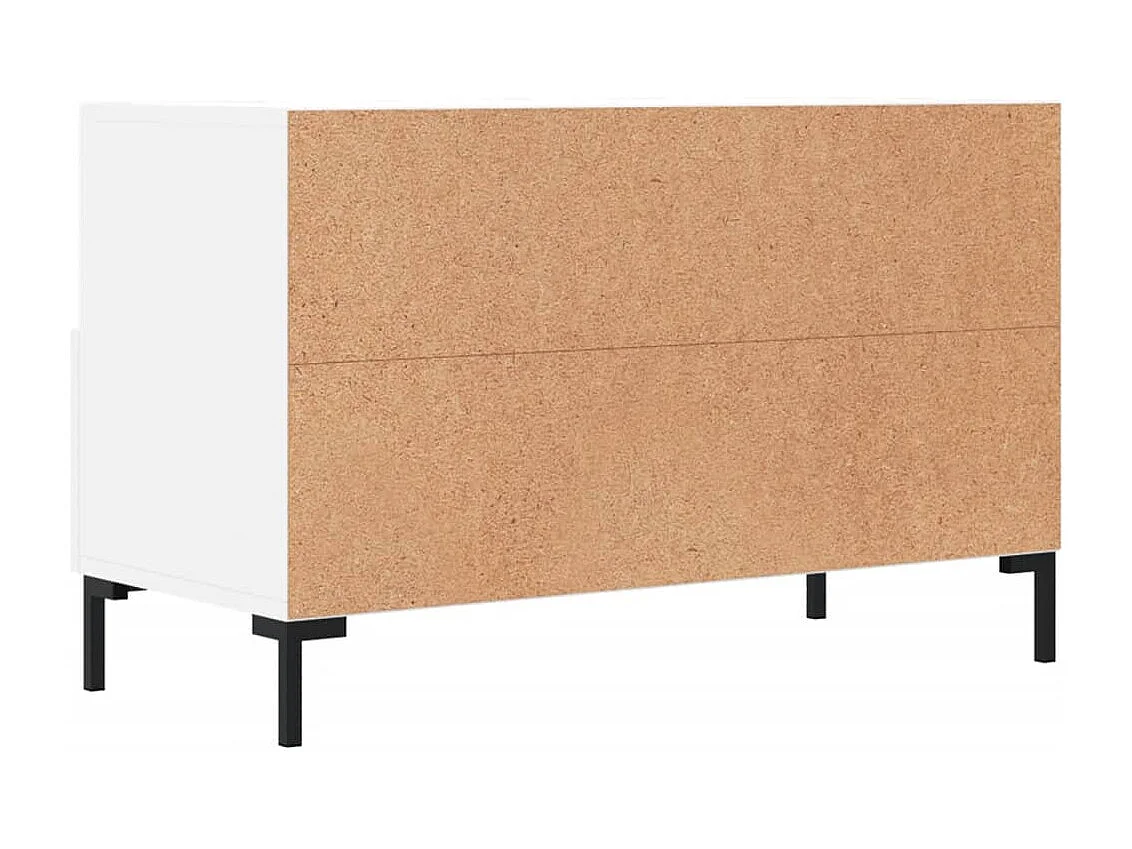 Meuble TV Blanc 80x36x50 Bois d'ingénierie