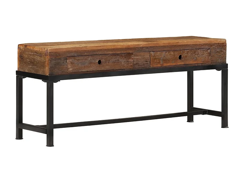 Meuble TV 110x30x46 bois massif de récupération