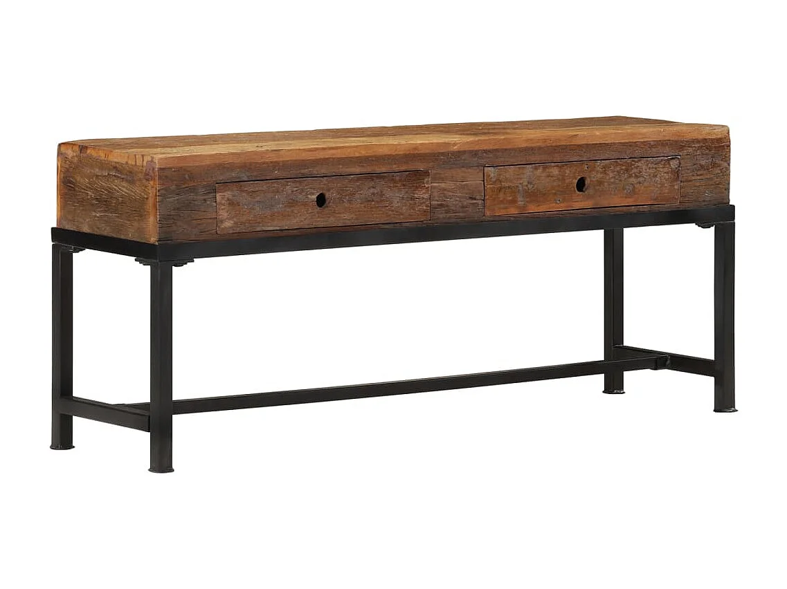 Meuble TV 110x30x46 bois massif de récupération