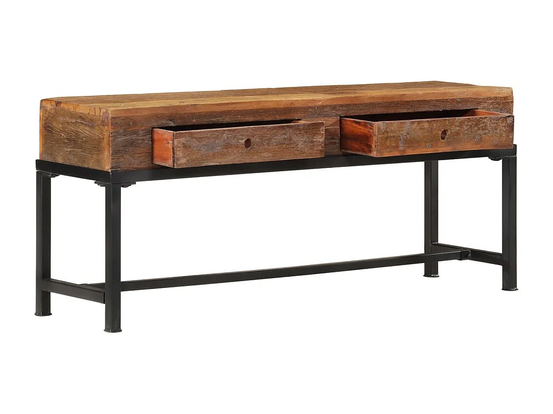 Meuble TV 110x30x46 bois massif de récupération