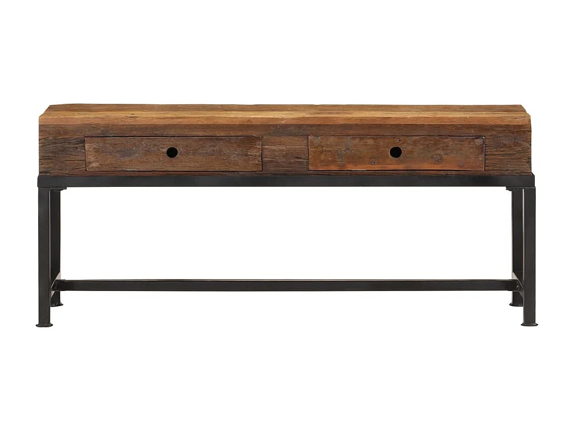 Meuble TV 110x30x46 bois massif de récupération