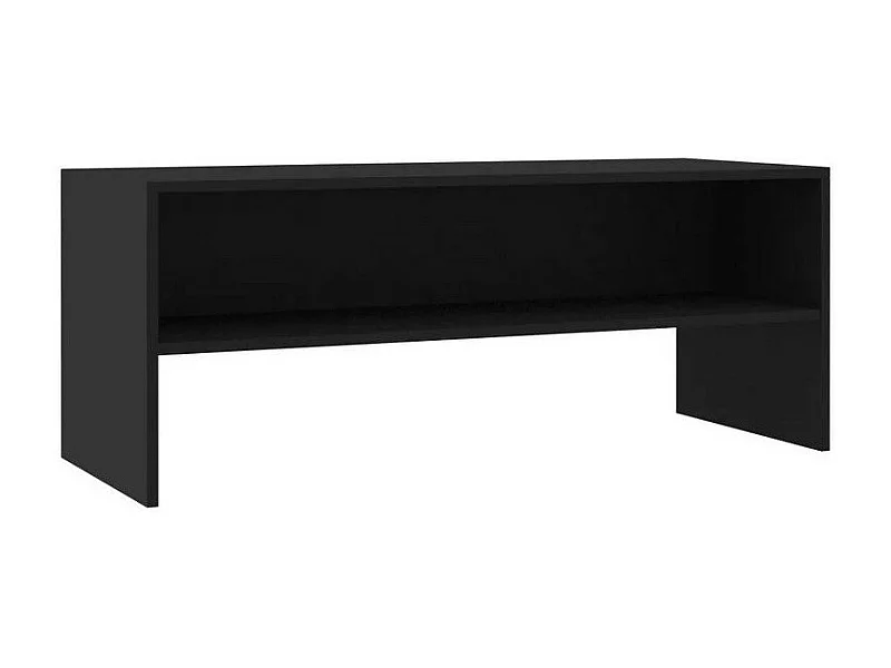 Meuble TV bois noir Thela 100cm