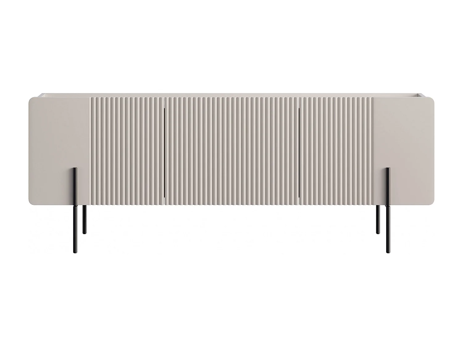 TV-meubel 2 deuren 1 lade met metaal bont kasjmier 150x57 cm