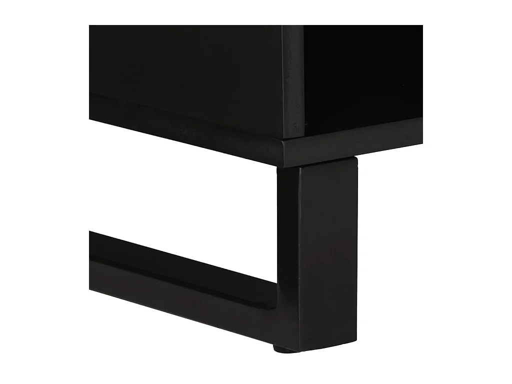 Meuble TV 100x33x46 bois de manguier et d'ingénierie