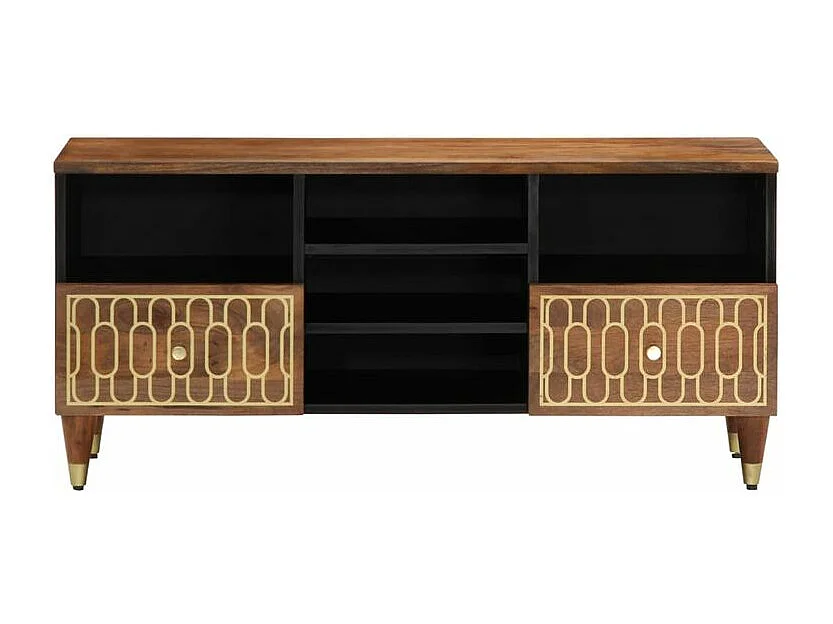 Meuble TV 100x33x46 bois massif de manguier