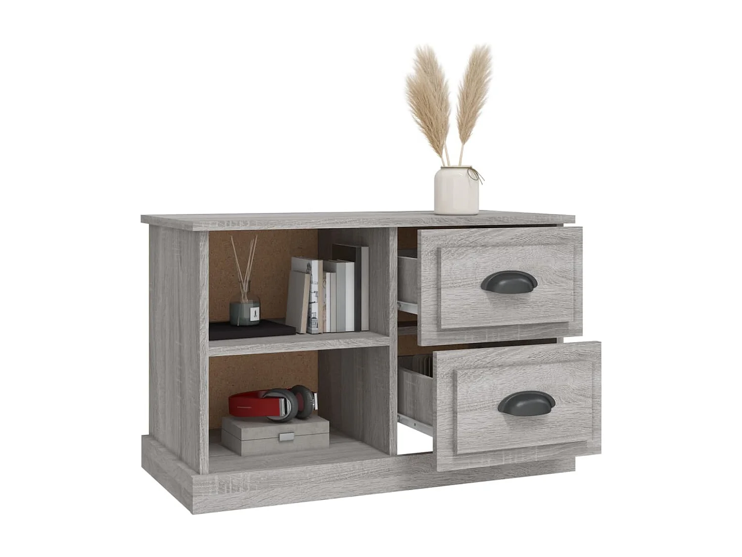 Meuble TV sonoma gris 73x35,5x47,5 bois d'ingénierie