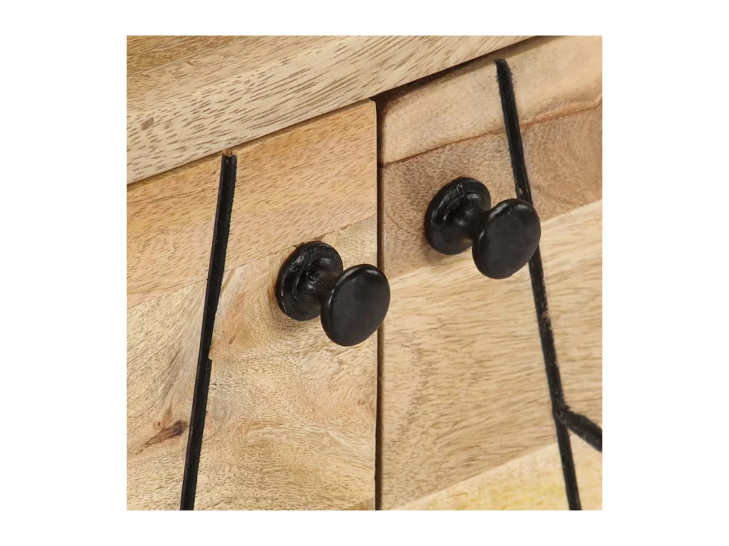 Meuble TV 110x30x40 Bois massif de manguier 4