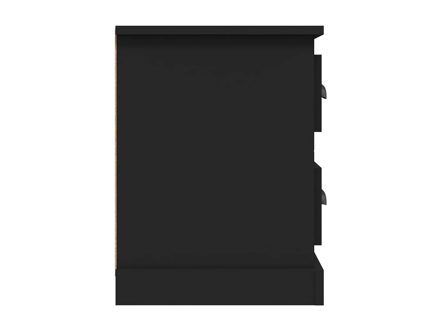 Meuble TV noir 102x35,5x47,5 bois d'ingénierie